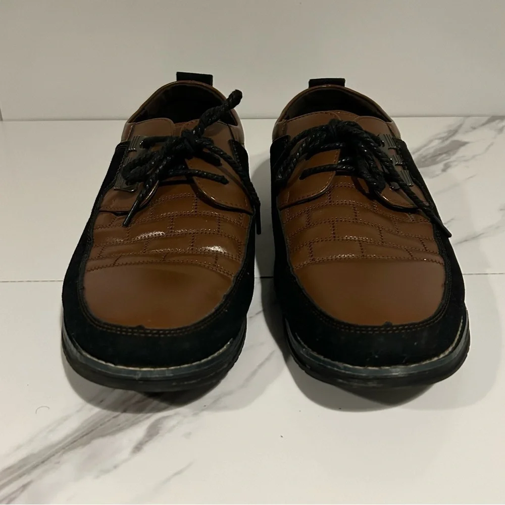 Gatsby Genuine Leather Orthopaedic Brown Oxfords Size 11.5 (45)